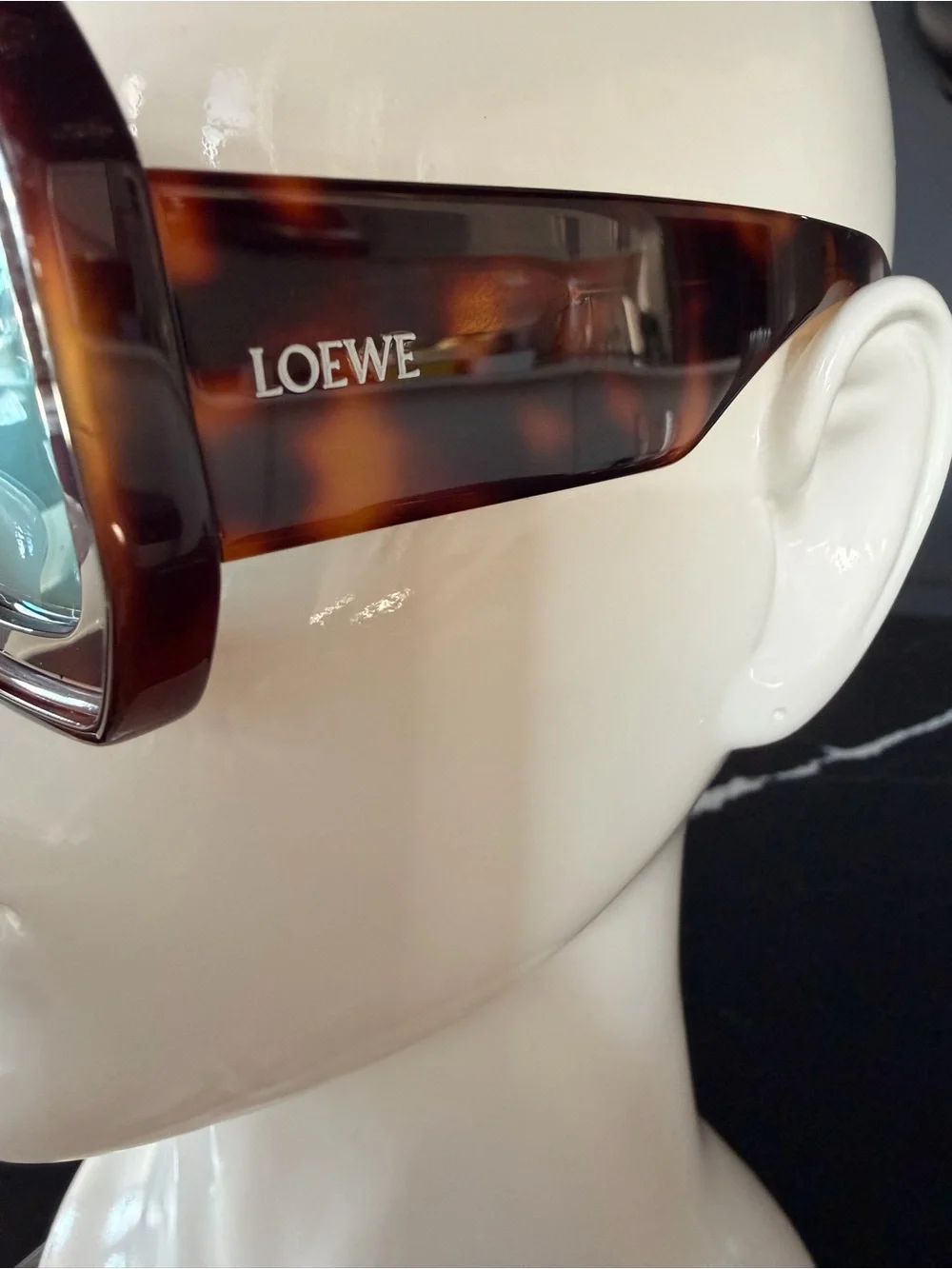 Loewe Oversized Square Tortoiseshell Frame Sunglasses - Brown